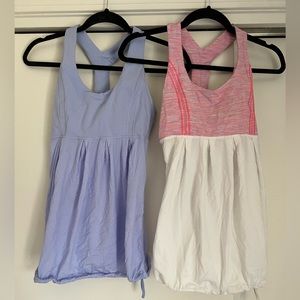 Lululemon Racerback Tanks, size 4 (set of 2)